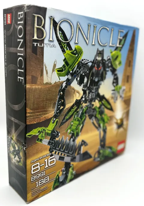 LEGO BIONICLE 8991  TUMA  Warrior Action Figure Toy  NEW SEALED w/ Some BOX WEAR