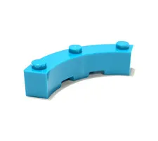 LEGO Parts & Pieces: BOW 1/4 4X4X1 Element 6213786 Brt. Bluish Green✨New 10 Pcs.