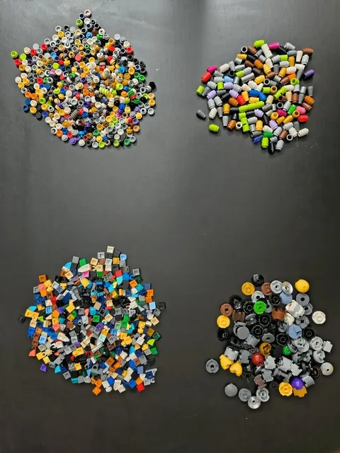 Genuine LEGO Bulk Lot Small Detail Pieces Spare Parts Studs Slopes Gears Mix