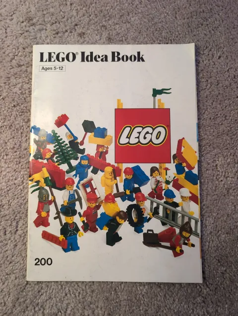 Vintage Lego Idea Book 200 No Stickers 1985 Booklet Only