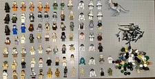 LEGO Star Wars Minifigure Lot - 85+ Minifigs with Accessories and Extra Parts
