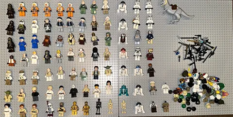 LEGO Star Wars Minifigure Lot - 85+ Minifigs with Accessories and Extra Parts