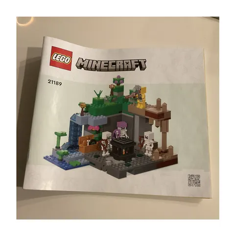 LEGO The Skeleton Dungeon 21189 Minecraft Illustrated Instruction Manual Booklet