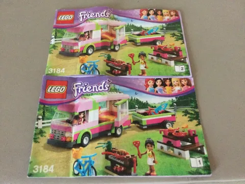 Lot of (2) Lego Friends Instruction Manuals - #3184-1 & #3184-2