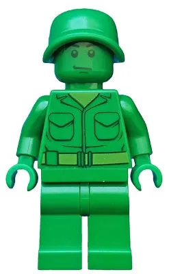 LEGO® Minifigure Toy Story toy001 Green Army Man Plain