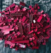 LEGO BRICKS BURGUNDY AND SPECIAL PEICES TOO ONE POUND