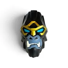 LEGO Legends of Chima Gorzan Large Figure Head Mask Black Gold Blue 13691pb01