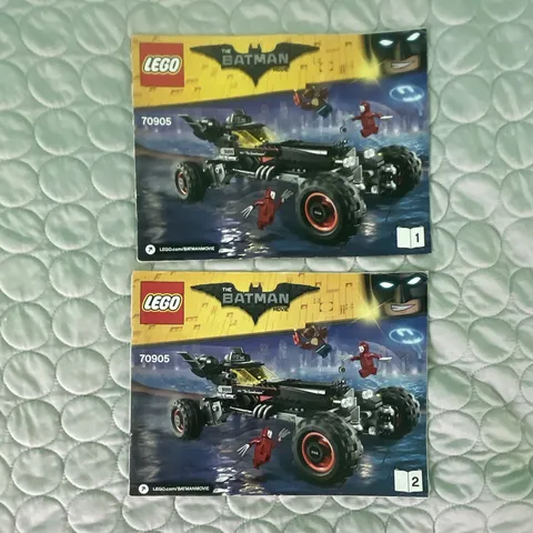 LEGO The Batman Movie 70905 The Batmobile INSTRUCTION MANUALS ONLY Books 1 & 2