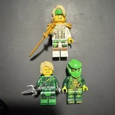 LEGO NINJAGO Lloyd Minifigure Lot Bundle! Jungle, Master, and Storm!