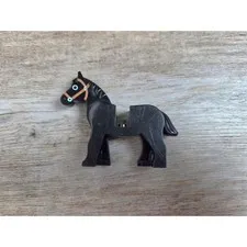 Authentic LEGO Black Horse Minifigure Figure Animal Accessory Replacement Part