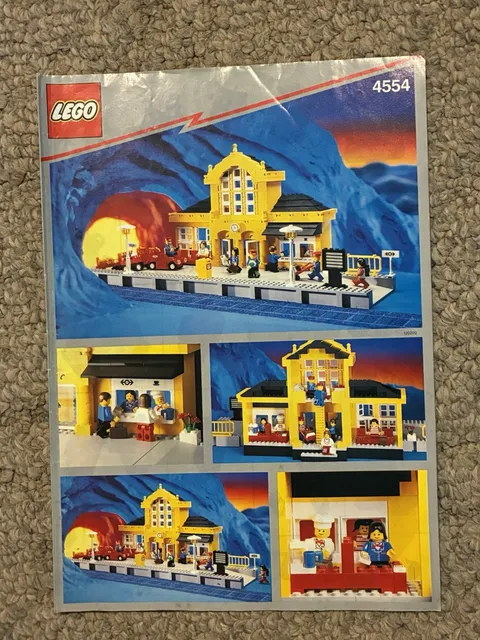 1991 Lego manual Trains Metro Station 4554 **ORIGINAL** Good condition