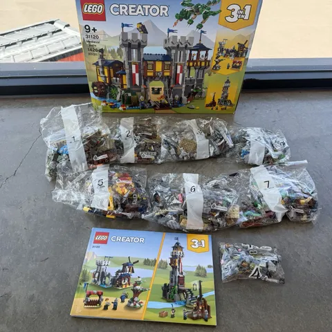 LEGO Creator Medieval Castle 31120 Complete w/ Instructions Open Box