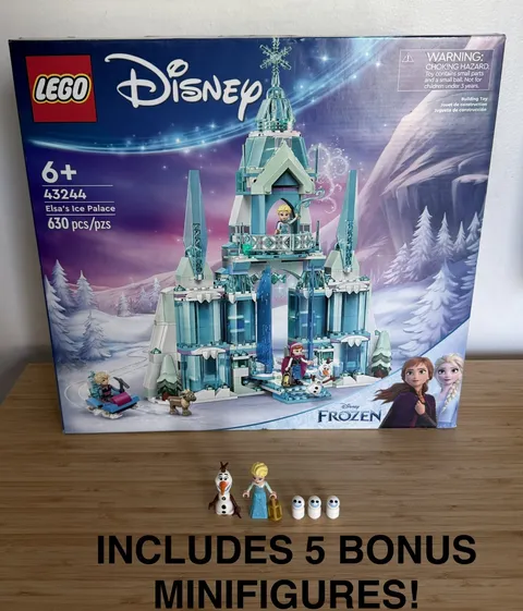 LEGO Disney Frozen Elsa's Ice Palace (Set 43244) 630 pcs *NEW* + 5 Minifigures!