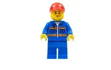 LEGO City (cty0807) BLUE JACKET Minifigure From Set #30353 (2017)