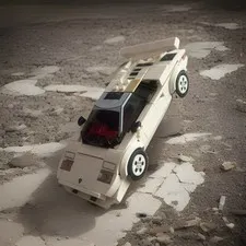 Retired LEGO SPEED CHAMPIONS: Lamborghini Countach (76908) - Built w/ no fig