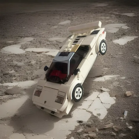 Retired LEGO SPEED CHAMPIONS: Lamborghini Countach (76908) - Built w/ no fig