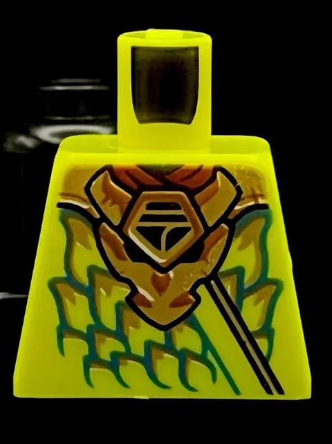 Lego Ninjago Nya Dragon Rising Misprint Minifigure Torso Prototype Error Print