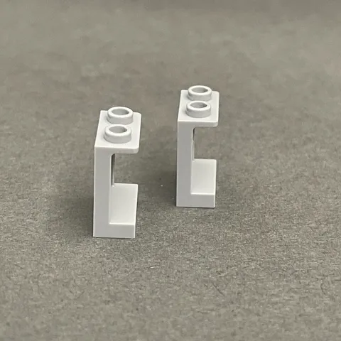 Lego 87552 94638 Light Blue Gray Replacement Add-on Pieces Parts Lot of 2