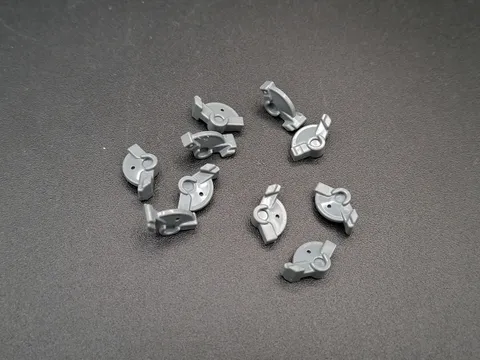 LEGO - 10x - Blaster Part - Projectile Launcher Part - Grey - 69755