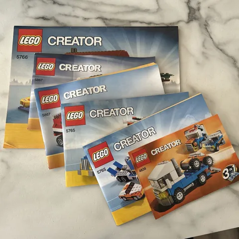 Lego Creator Manuals Instructions Only No Bricks Lot Of 6 5765 5867 5766 4838