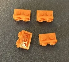 LEGO Parts 99780 Lot 4 Orange Bracket 1 x 2 - 1 x 2 Inverted 1x2