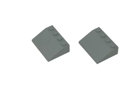 2 Lego® TRAIN Railway 9V 12V Roof 4x3 GREY STANDARD