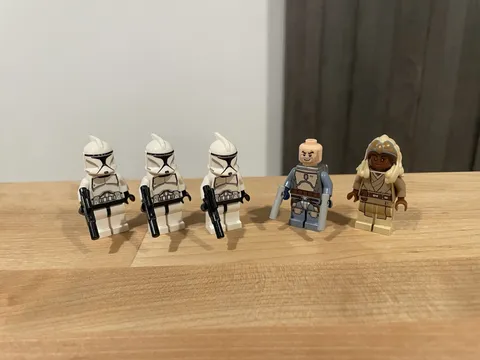 LEGO Star Wars Attack Of The Clones Minifigure Lot Rare Jango Fett Stass Allie
