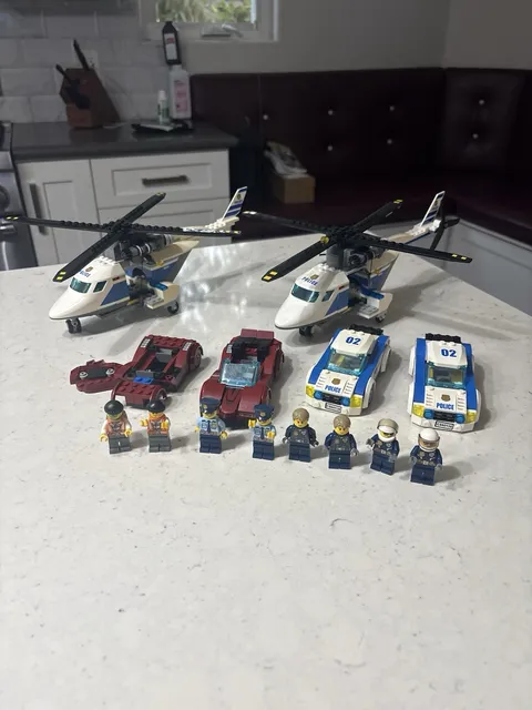 lego city police helicopter lot comes as is