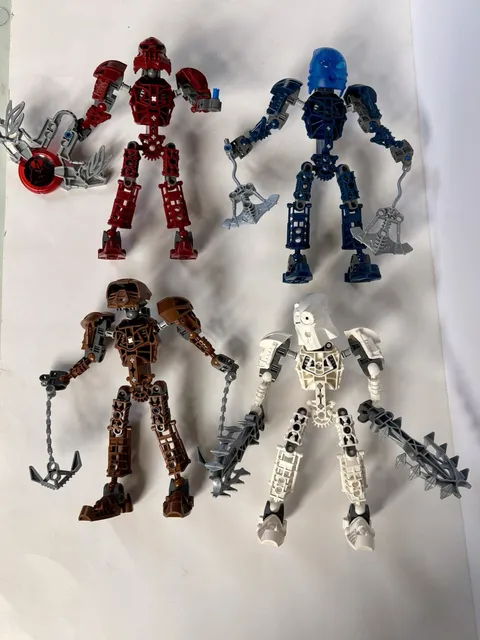 LEGO Bionicle Toa Metru Lot (8601 8602 8604 8606)