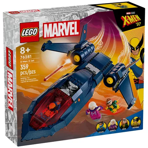 Lego Marvel 76281 - X-Men '97 X-Jet w/ Cyclops Wolverine Magneto Rogue Minifigs!