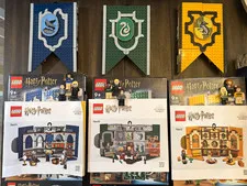 LEGO Harry Potter 76412, 76410 & 76411 Used Lot w/ Boxes & Manuals