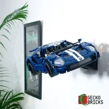 3D Printed Wall Mount for LEGO® Technic Ford GT (Set 42154) - Gecko Bricks