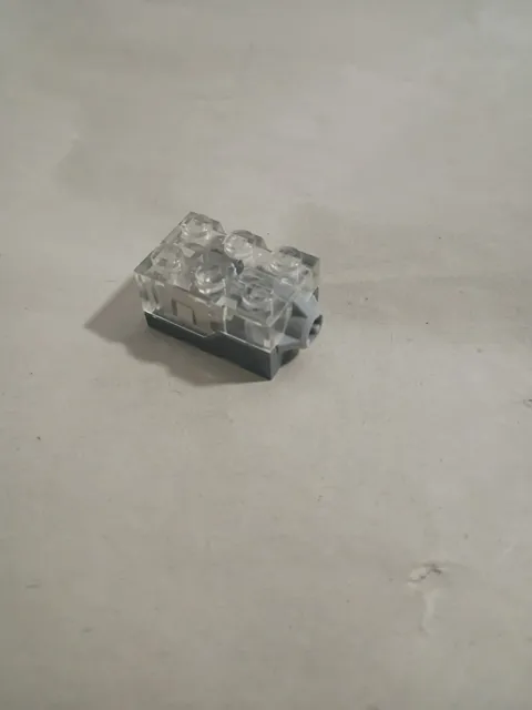 Lego 2x3x1 1/3 Electric Light Brick Clear Top and Yellow Orange LED Light
