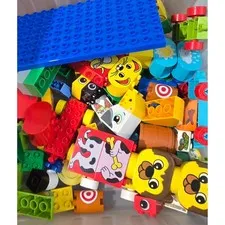 LEGO Duplo Bulk Lot Mixed Bricks Animals Jurassic World Zoo Baseplate Figures