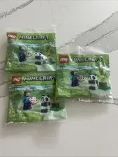 LEGO (30672) Minecraft: Steve and Baby Panda - Lot of 3 NEW/SEALED