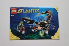 LEGO® Atlantis 8076 Deep Sea Striker Instruction Manual Only!