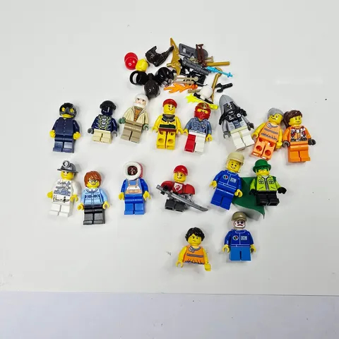 LEGO Minifigures Lot of 15 with Accessories Toys Kids Bulk Figures