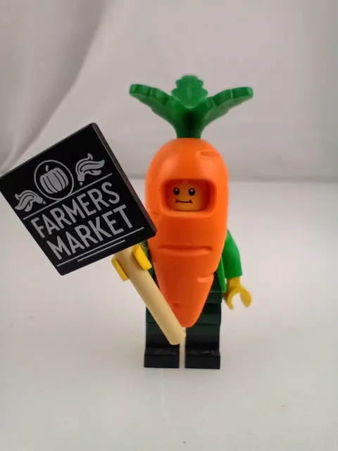 Genuine LEGO CMF Series 24 Carrot Mascot Minifigure 71037 