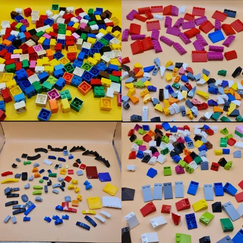 LEGO Lot Brick 2x2 Roof Assorted Mixed Colors