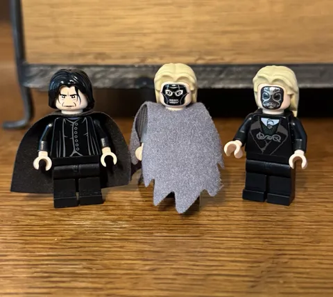 LEGO Minifigures Harry Potter Death Eater Lot Of 3 Lucius Malfoy Severus Snape