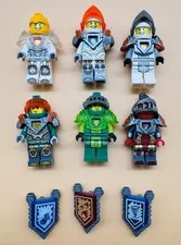 (6) LEGO Next Knights Minifigure Parts And Pieces Lot Shields And Armor