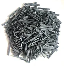 LEGO BULK LOT of 1000 PIECES BLUISH DARK GRAY Technic Lift Arm Beam Bricks