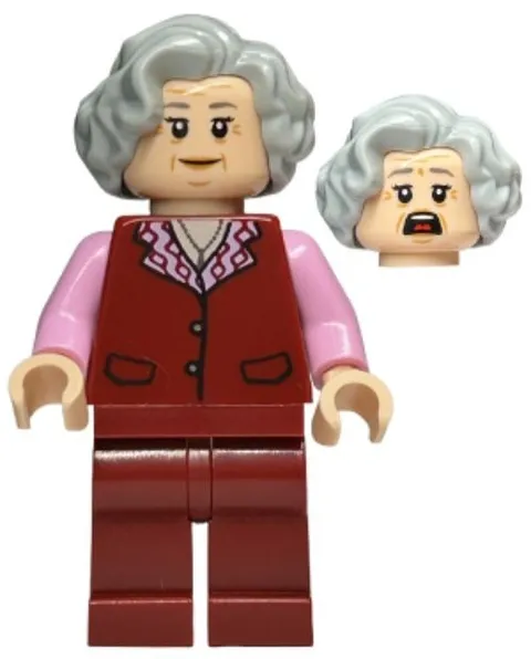 LEGO® Minifig hp379 - Trolley Witch - Dark Red Legs