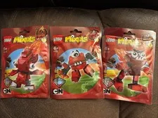 3 LEGO Mixels Series 1 41500 Flain 41501 Vulk 41502 Zorch Polybags Int’l Pkging