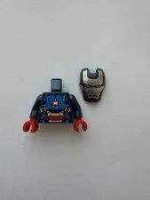 Lego Iron Patriot Mark 1 Torso & Helmet Minifigure Parts sh1038 76315 Iron Man