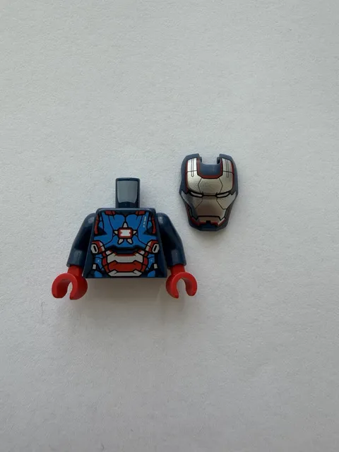 Lego Iron Patriot Mark 1 Torso & Helmet Minifigure Parts sh1038 76315 Iron Man