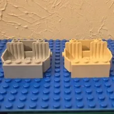 LEGO Vehicle Car Base 30149 (Gray & Tan) Lot of 2