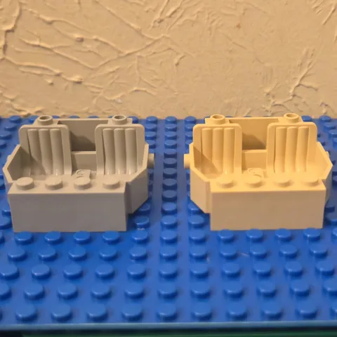 LEGO Vehicle Car Base 30149 (Gray & Tan) Lot of 2