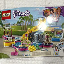 LEGO Friends 41374 Andrea's Pool Party Complete Set 468pc, Box, Age 6-12