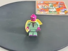 LEGO Marvel Super Heroes The Vision Sand Green Yellow Spot Minifigure sh0303